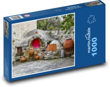 Tradiční pec - venkov, kámen Puzzle 1000 - 60x46 cm