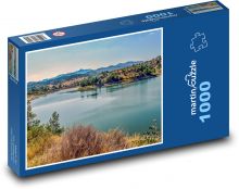 Nádrž Tamassos - jazero, príroda Puzzle 1000 dielikov - 60 x 46 cm 