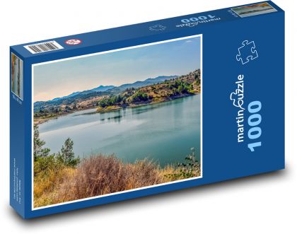 Nádrž Tamassos - jazero, príroda - Puzzle 1000 dielikov, rozmer 60x46 cm
