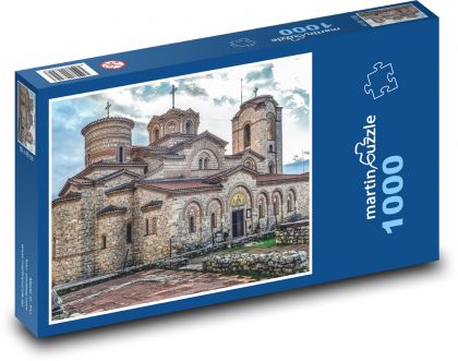 Plaošnik - kostol, Macedónsko - Puzzle 1000 dielikov, rozmer 60x46 cm