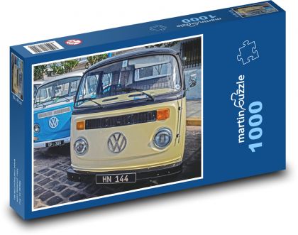 Volkswagen - veteráni, automobil - Puzzle 1000 dielikov, rozmer 60x46 cm