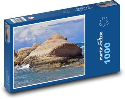 Skalní formace - pobřeží, moře - Puzzle 1000 dílků, rozměr 60x46 cm