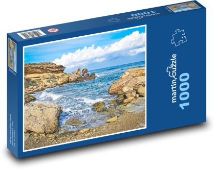Pláž - more, zátoka - Puzzle 1000 dielikov, rozmer 60x46 cm