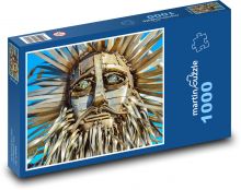 Zeus - alter Gott, Statue Puzzle 1000 Teile - 60 x 46 cm