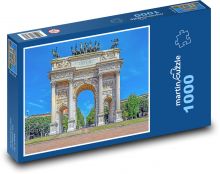 Arco Della Pace - oblouk, Itálie Puzzle 1000 dílků - 60 x 46 cm