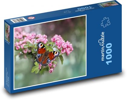 Schmetterling auf einer Blume - Insekt, Frühling - Puzzle - 1000 Teile