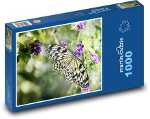 Motýl - květ, hmyz  Puzzle 1000 - 60x46 cm