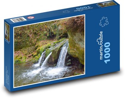 Vodopád - příroda, řeka - Puzzle 1000 dílků, rozměr 60x46 cm