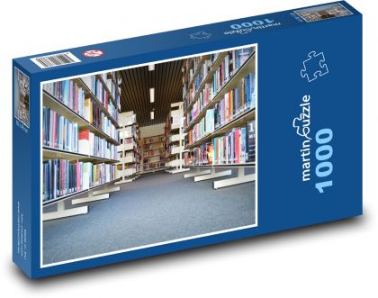 Books - read, library - Puzzle 1000 pieces, size 60x46 cm 
