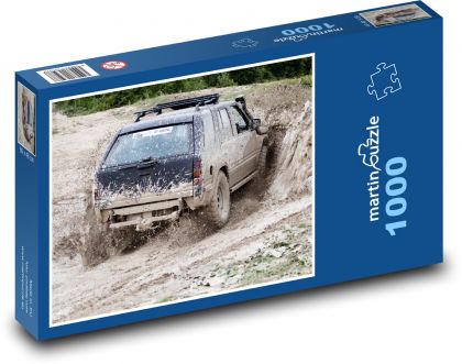 Terénní auto - bláto, dobrodružství - Puzzle 1000 dílků, rozměr 60x46 cm