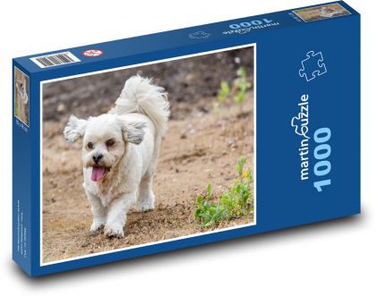 Psí maznáčik - pes, roztomilý - Puzzle 1000 dielikov, rozmer 60x46 cm