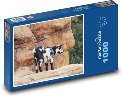 Mountain goat - animal, nature - Puzzle 1000 pieces, size 60x46 cm 