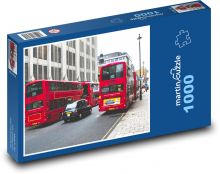 Autobus w Londynie - taxi, transport Puzzle 1000 elementów - 60x46 cm