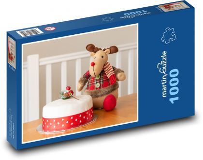 Hračka sob - vánoce, dort - puzzle 1000 dílků