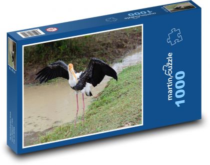 Storch - Vogel, wildes Tier - Puzzle - 1000 Teile