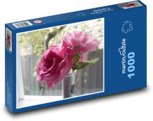 Růže - květ, kytice Puzzle 1000 dílků - 60 x 46 cm