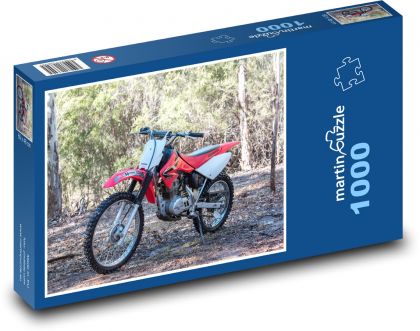 Off-road Red Motorbike - Puzzle 1000 pieces, size 60x46 cm 