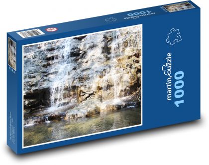 Wasserfälle - Fluss, Steine - Puzzle - 1000 Teile