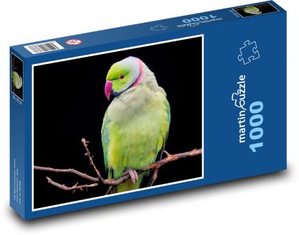 Pink rings - bird, feather - Puzzle 1000 pieces, size 60x46 cm 