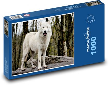Vlk - les, zviera - Puzzle 1000 dielikov, rozmer 60x46 cm