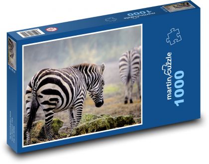 Zebra - divoká zver, cicavec - Puzzle 1000 dielikov, rozmer 60x46 cm