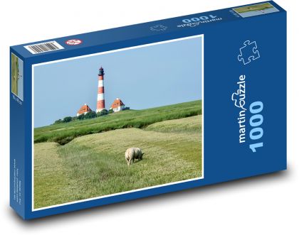 Leuchtturm - Turm, Landschaft - Puzzle - 1000 Teile