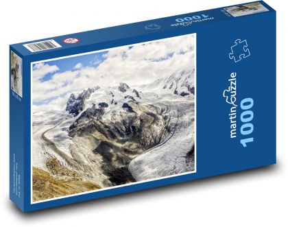 Gletscher - Berge, Alpen - Puzzle - 1000 Teile