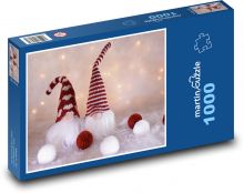 Vianočné elfovia - elfovia, Vianoce Puzzle 1000 dielikov - 60 x 46 cm 