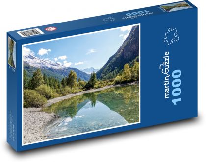 Mountain landscape - trees, nature - Puzzle 1000 pieces, size 60x46 cm 