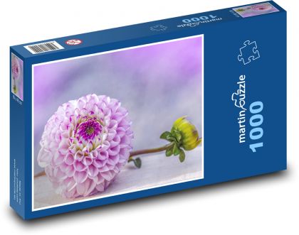 Dahlie - lila Blume - Puzzle - 1000 Teile