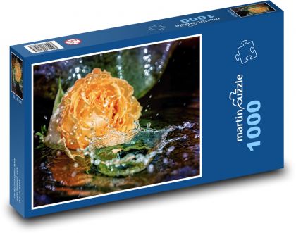 Róże - roślina, kwiat - Puzzle 1000 elementów, rozmiar 60x46 cm