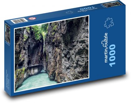 Kanion - rzeka, skała - Puzzle 1000 elementów, rozmiar 60x46 cm