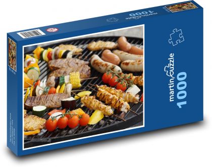Grillgut - Fleisch, Grillspieße - Puzzle - 1000 Teile