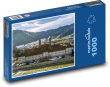 Klášter - kostel, historická budova Puzzle 1000 dílků - 60 x 46 cm