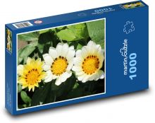 Yellow gazania - summer flower, garden Puzzle 1000 pieces - 60 x 46 cm 