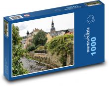 Bad Schandau - kúpeľné mesto, Švajčiarsko Puzzle 1000 dielikov - 60 x 46 cm