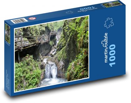 Alpy - Rakousko, soutěska - puzzle 1000 dílků
