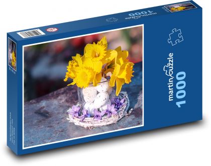Osterschmuck - Narzissen, Frühling - Puzzle - 1000 Teile