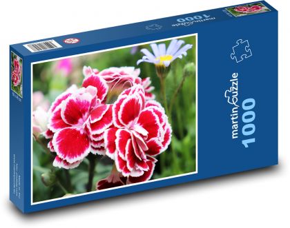 Karafiát - květina, jaro - Puzzle 1000 dílků, rozměr 60x46 cm