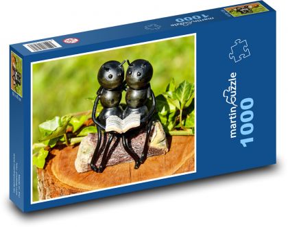 Ameisen - ein Kunstwerk, ein Stumpf - Puzzle - 1000 Teile