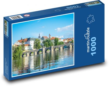 Česká republika - Písek, řeka - Puzzle 1000 dílků, rozměr 60x46 cm