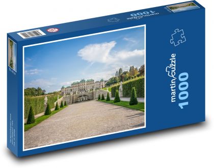 Palác Belvedere - Rakousko, Vídeň - Puzzle 1000 dílků, rozměr 60x46 cm