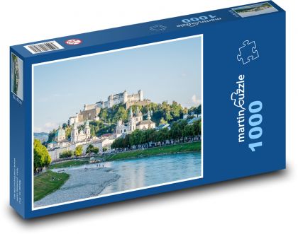 Salzburg - město, Rakousko - Puzzle 1000 dílků, rozměr 60x46 cm