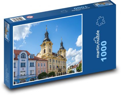 Písek - Czechy, budynki - Puzzle 1000 elementów, rozmiar 60x46 cm