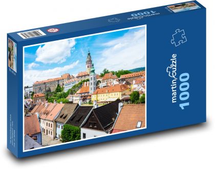 Český Krumlov - Česká republika, město - Puzzle 1000 dílků, rozměr 60x46 cm