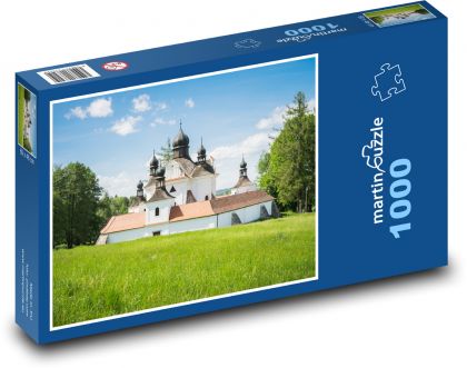 Klášter - Česká republika, stavba - Puzzle 1000 dílků, rozměr 60x46 cm