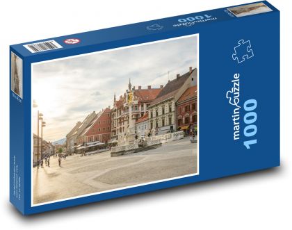 Maribor - Slovinsko, západ slunce - puzzle 1000 dílků