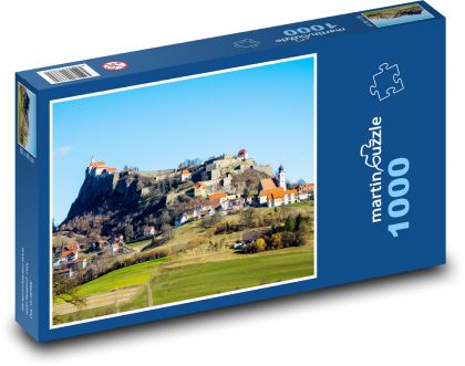 Riegersburg - Hrad, Rakúsko - Puzzle 1000 dielikov, rozmer 60x46 cm