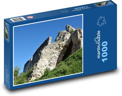 Zrúcaniny - hrad, skaly - Puzzle 1000 dielikov, rozmer 60x46 cm