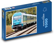 Lokomotiva - železnice, vlak Puzzle 1000 dílků - 60 x 46 cm